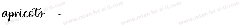 apricots 字体字体转换